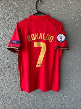 Cristiano Ronaldo Portugal 2020 Soccer Jersey Red